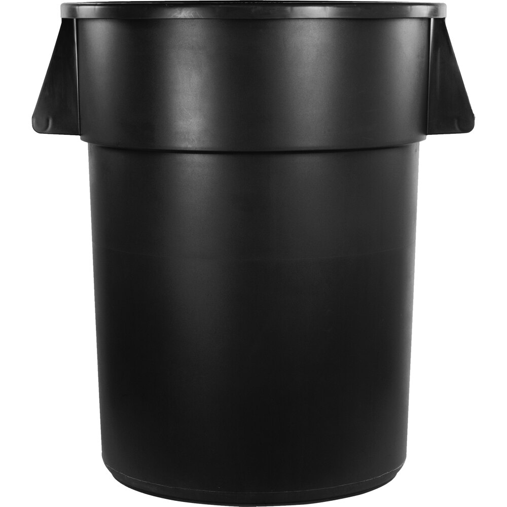 Carlisle 34105503 Bronco 55 Gallon Black Trash Can