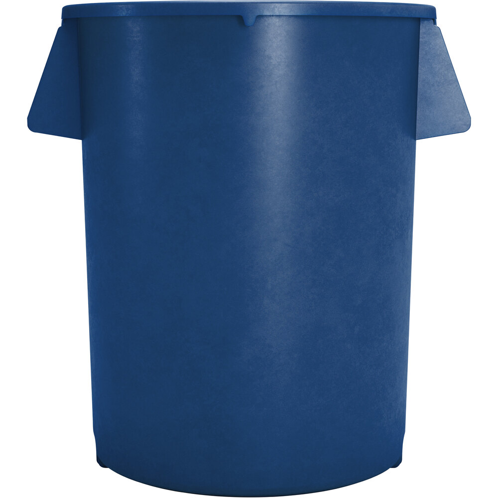 Carlisle 84102014 Bronco 20 Gallon Blue Round Trash Can