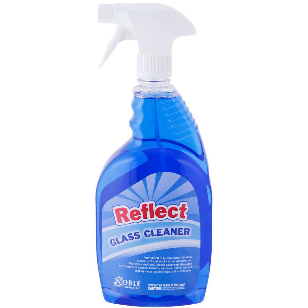 Noble Chemical 1 Qt. Reflect Glass Cleaner Ecolab® 25798 Alternative 12/Case
