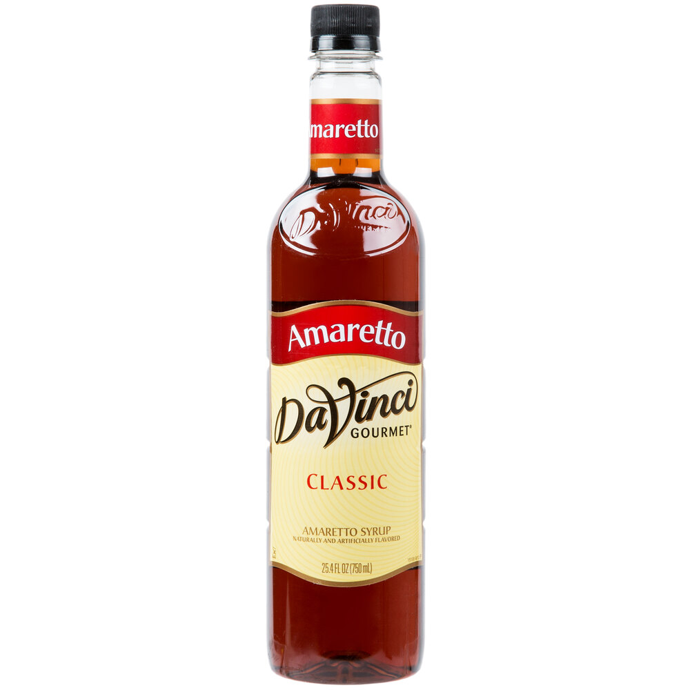 DaVinci Gourmet 750 mL Classic Amaretto Flavoring Syrup