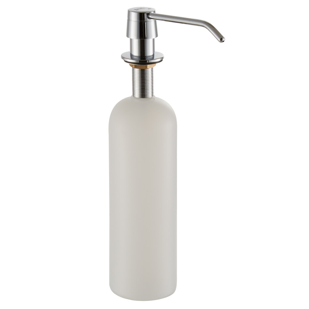 Lavex 34 oz. Stainless Steel Under Counter Liquid Soap Dispenser