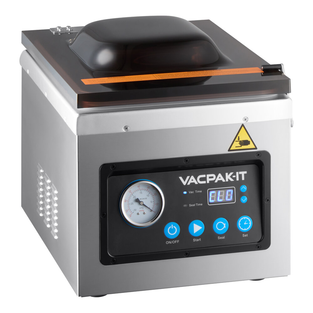 Wevac Chamber Vacuum Sealer, CV10, ideal for liquid or juicy food including  Fresh Meats, Soups, Sauces and Marinades. Compact design, Heavy duty,  Professional sealing width, Commercial machine 