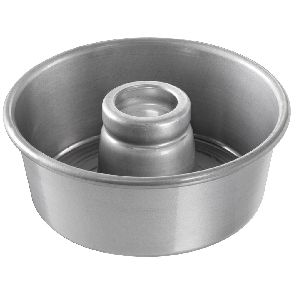 Chicago Metallic 46530 7 1/2" Aluminum Angel Food Cake Pan 3" Deep