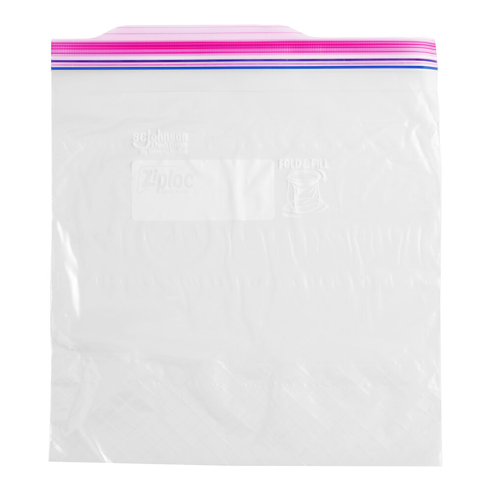 Ziploc® 364948 10 9/16" x 10 3/4" One Gallon Storage Bag with Double