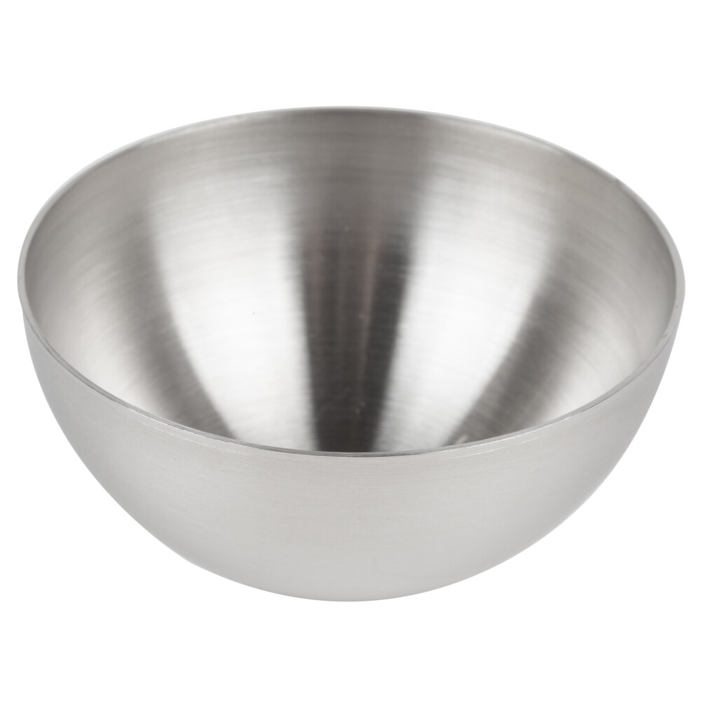 Matfer Bourgeat 340401 2 3/8" x 1" Stainless Steel Hemisphere Mold 6/Pack