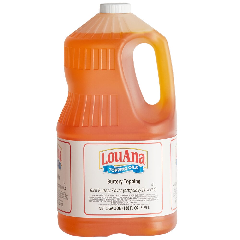 LouAna 1 Gallon Butter Flavored Topping 4/Case