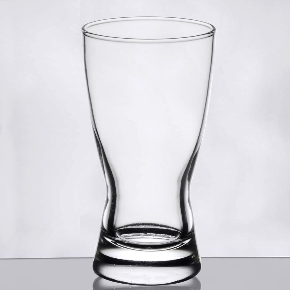 Libbey 1176HT Hourglass 9 oz. Rim Tempered Pilsner Glass 36/Case