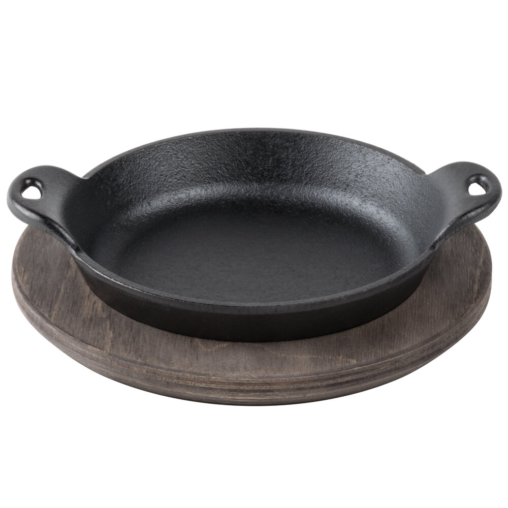 Lodge 14 oz. PreSeasoned HeatTreated Cast Iron Round Mini Server with