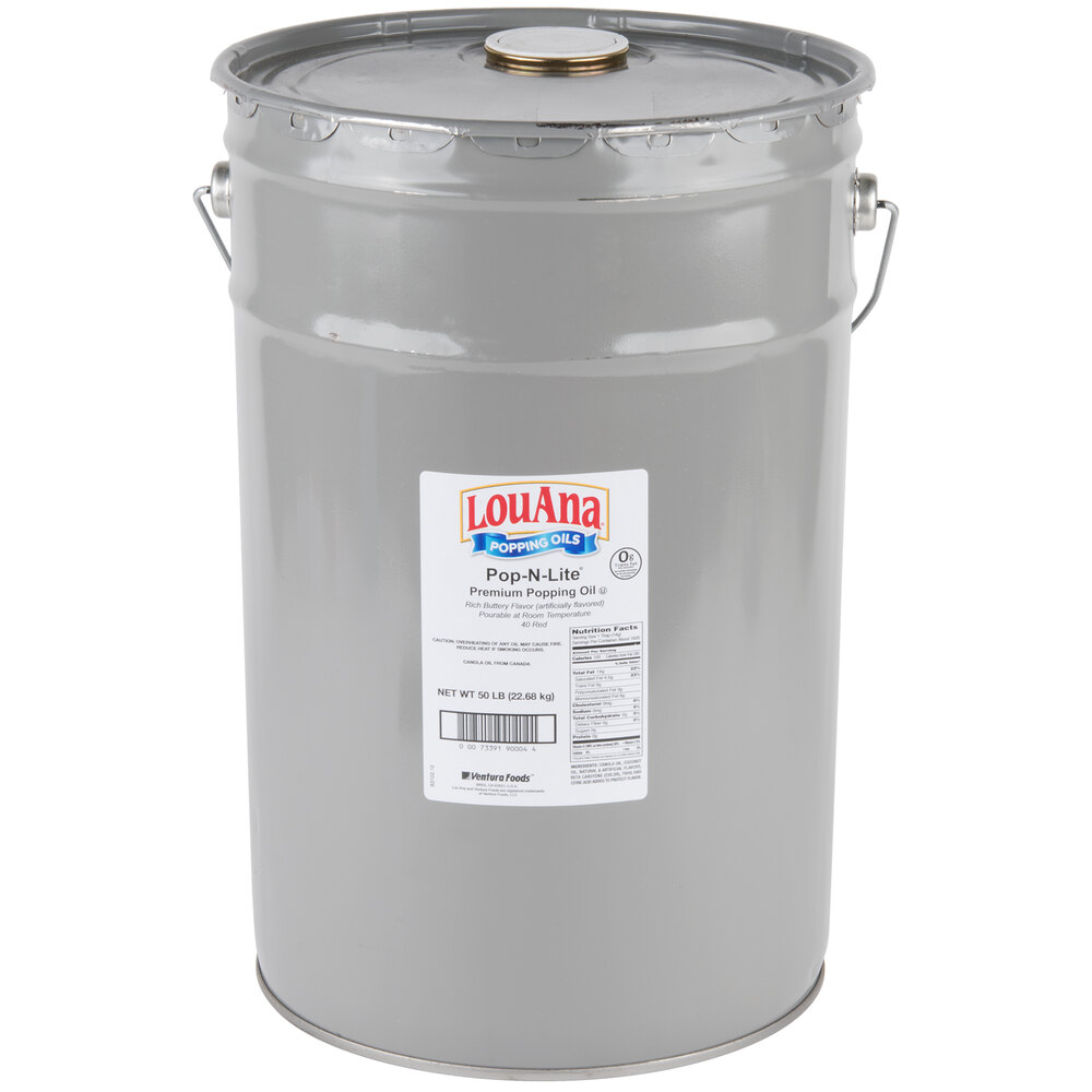 LouAna PopNLite Popping Oil 50 lb. Pail