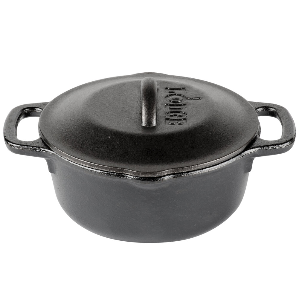 Lodge L1SP3 1 Qt. PreSeasoned Cast Iron Dutch Oven