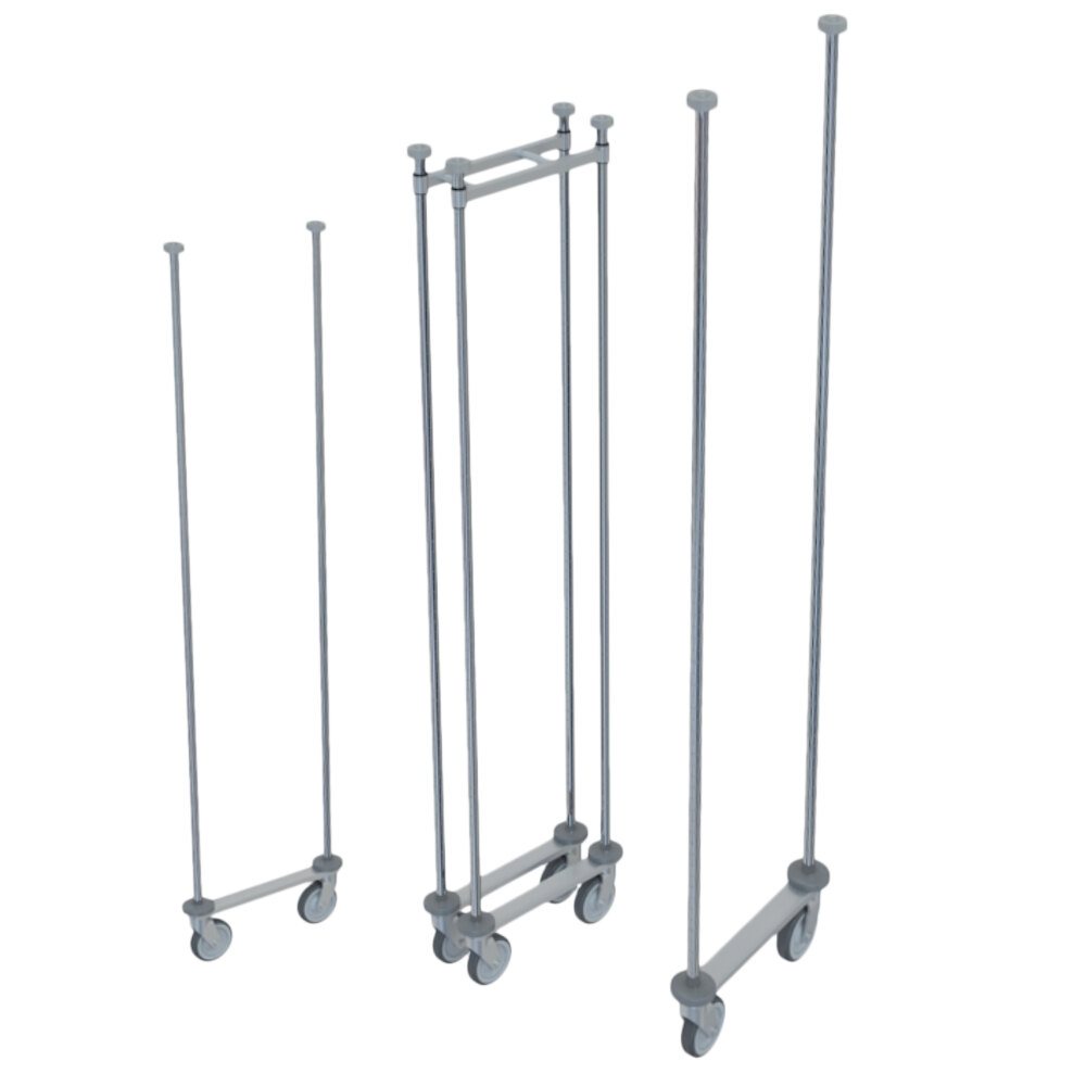 Metro LTTM18C Super Erecta DoubleDeep TopTrack 18" ChromePlated
