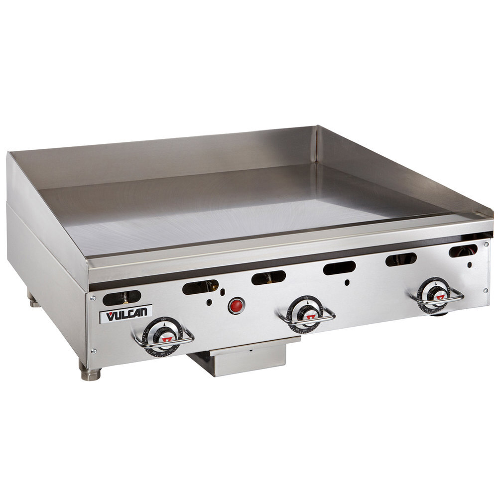 Vulcan MSA36C0100P 36" Countertop Liquid Propane Griddle with Rapid