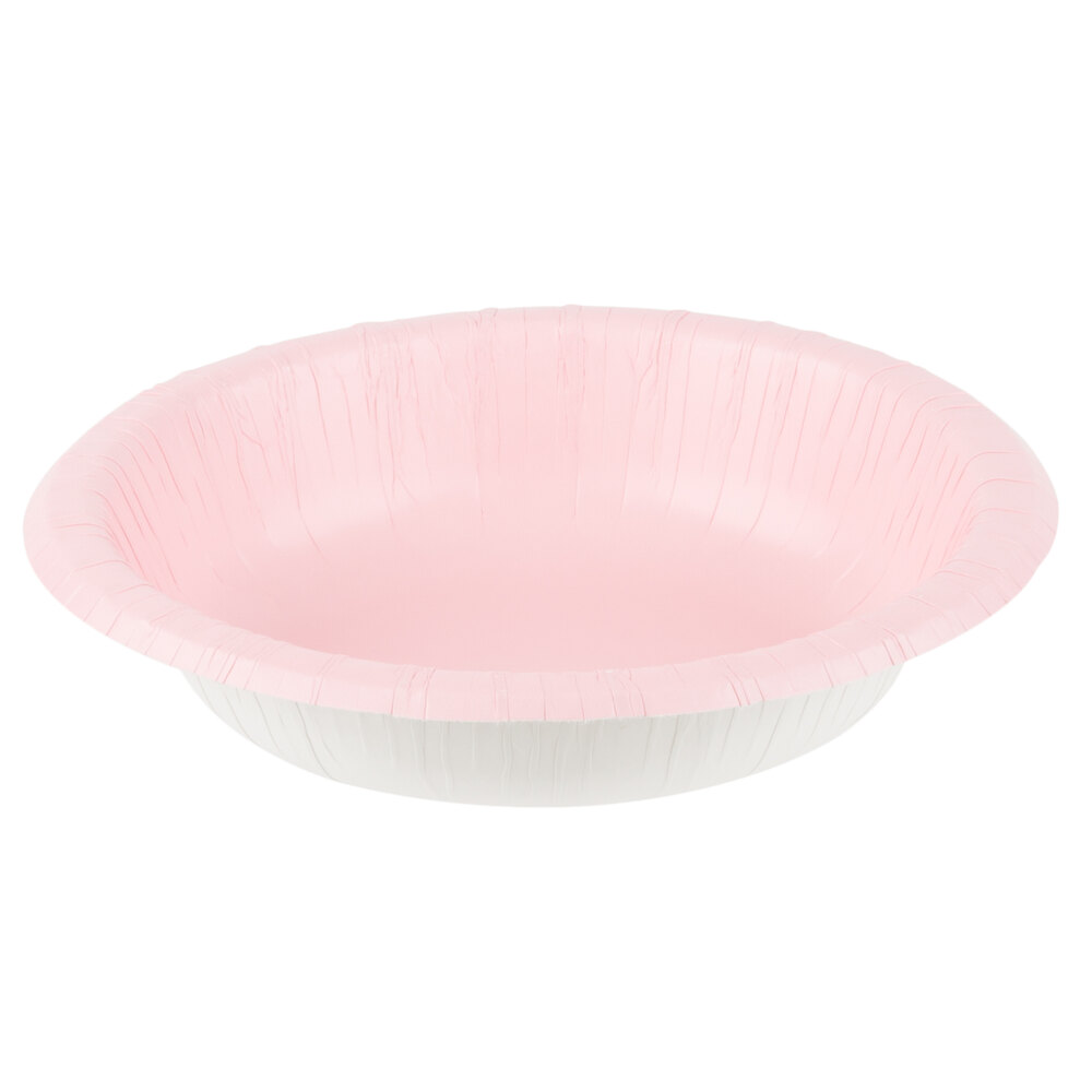 Creative Converting 173274 20 oz. Classic Pink Paper Bowl 20/Pack