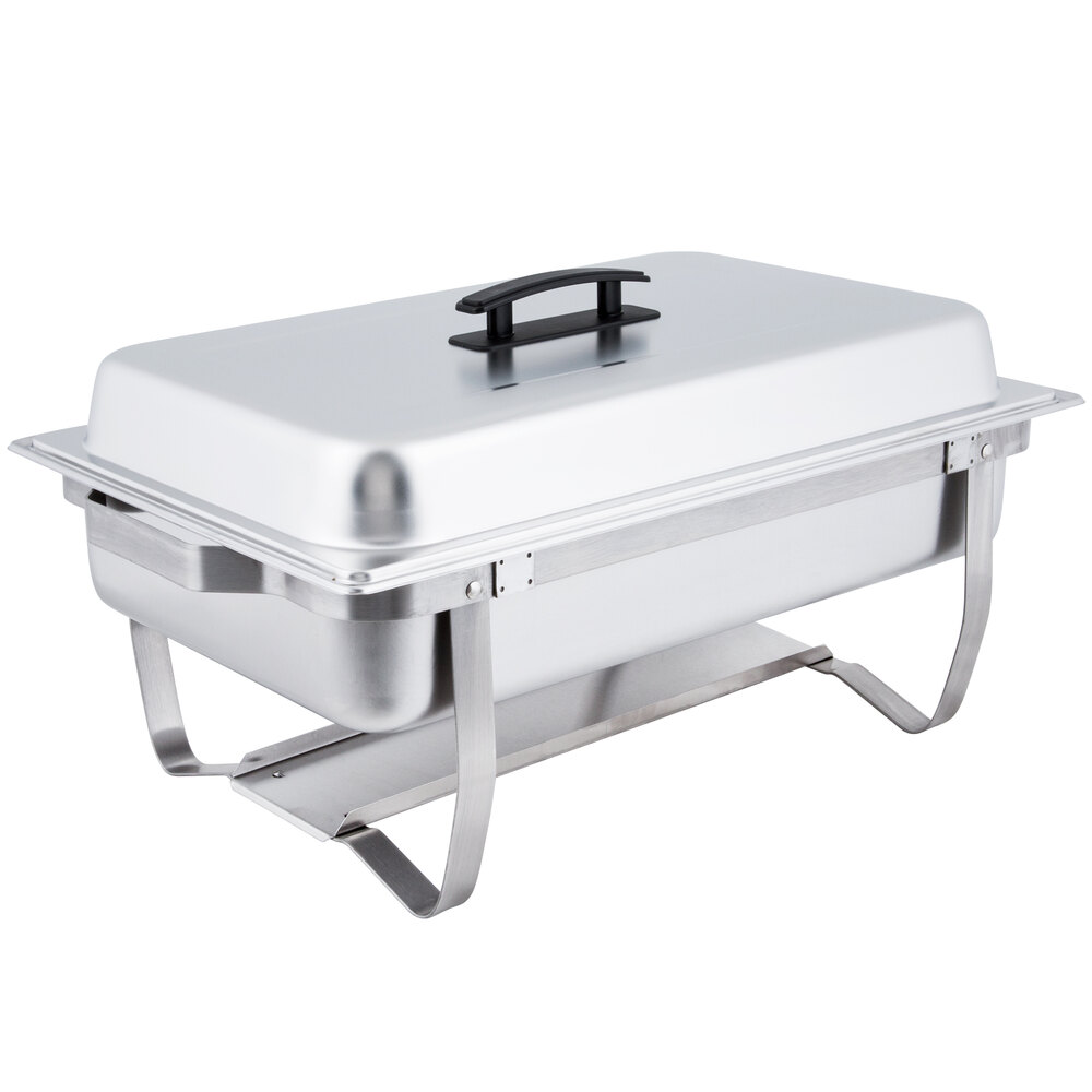 8 Qt. Stainless Steel Chafer w/ Folding Frame (Full Size)