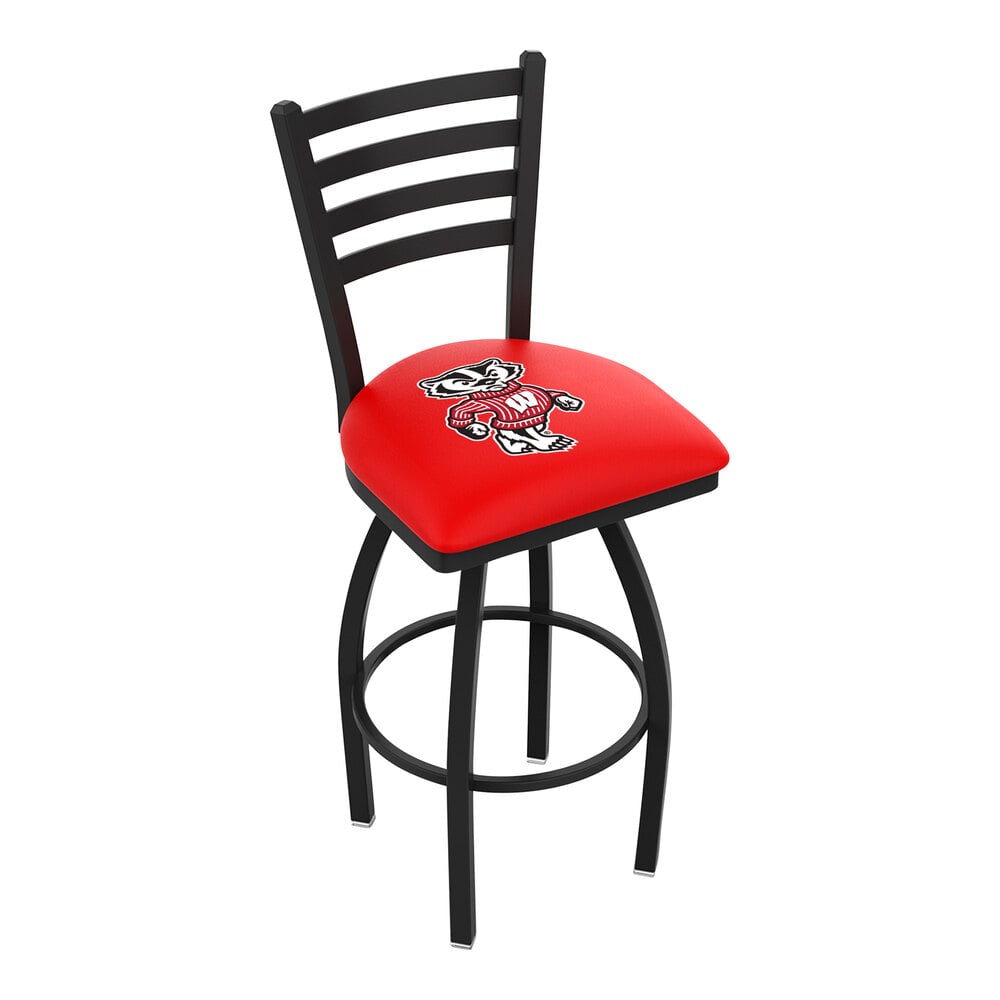 Holland Bar Stool L01430WI-Bdg University of Wisconsin Swivel Stool ...