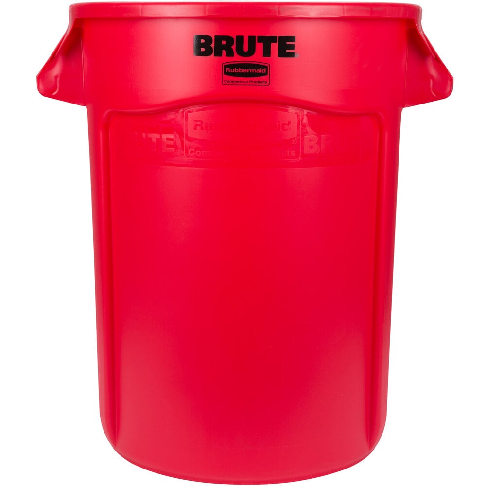 166.5 L Rubbermaid Commercial Products FG264360RED Brute Container with Venting Channels Red Pack of 4 