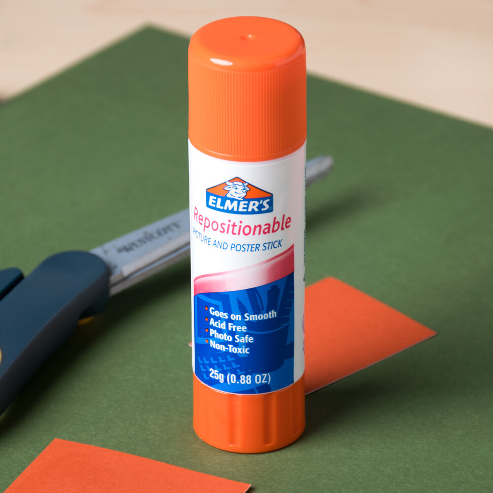 Elmer's E623 .88 oz. Repositionable Picture and Poster Glue Stick