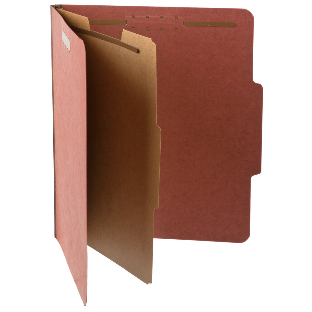Pendaflex (1157R) Boîte De 10 Classeurs Pressboard Rouge Avec 1 Intercalaire Et Attaches 5 Cm - Format Lettre