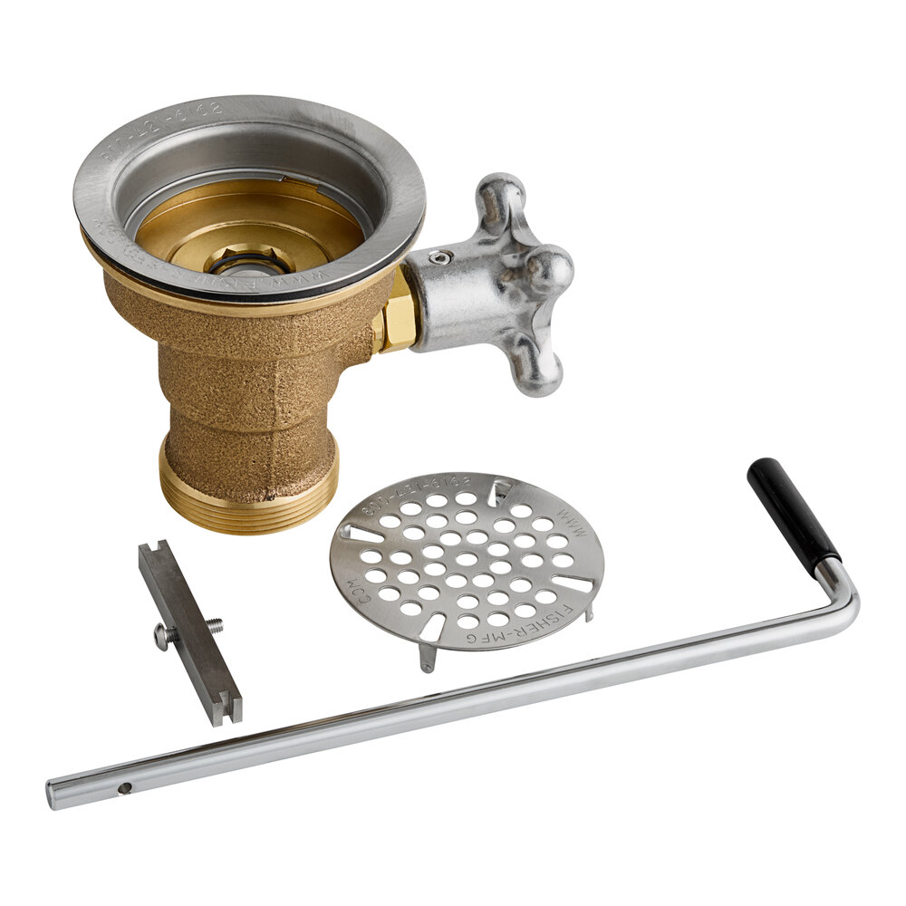 【値下げ】テールフィッシャー Fisher 22365 DrainKing Brass Knob / Lever Handle Vandal-Resistant