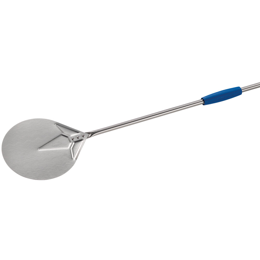 GI Metal Azzurra 8" Stainless Steel Round Turning Pizza Peel with 59