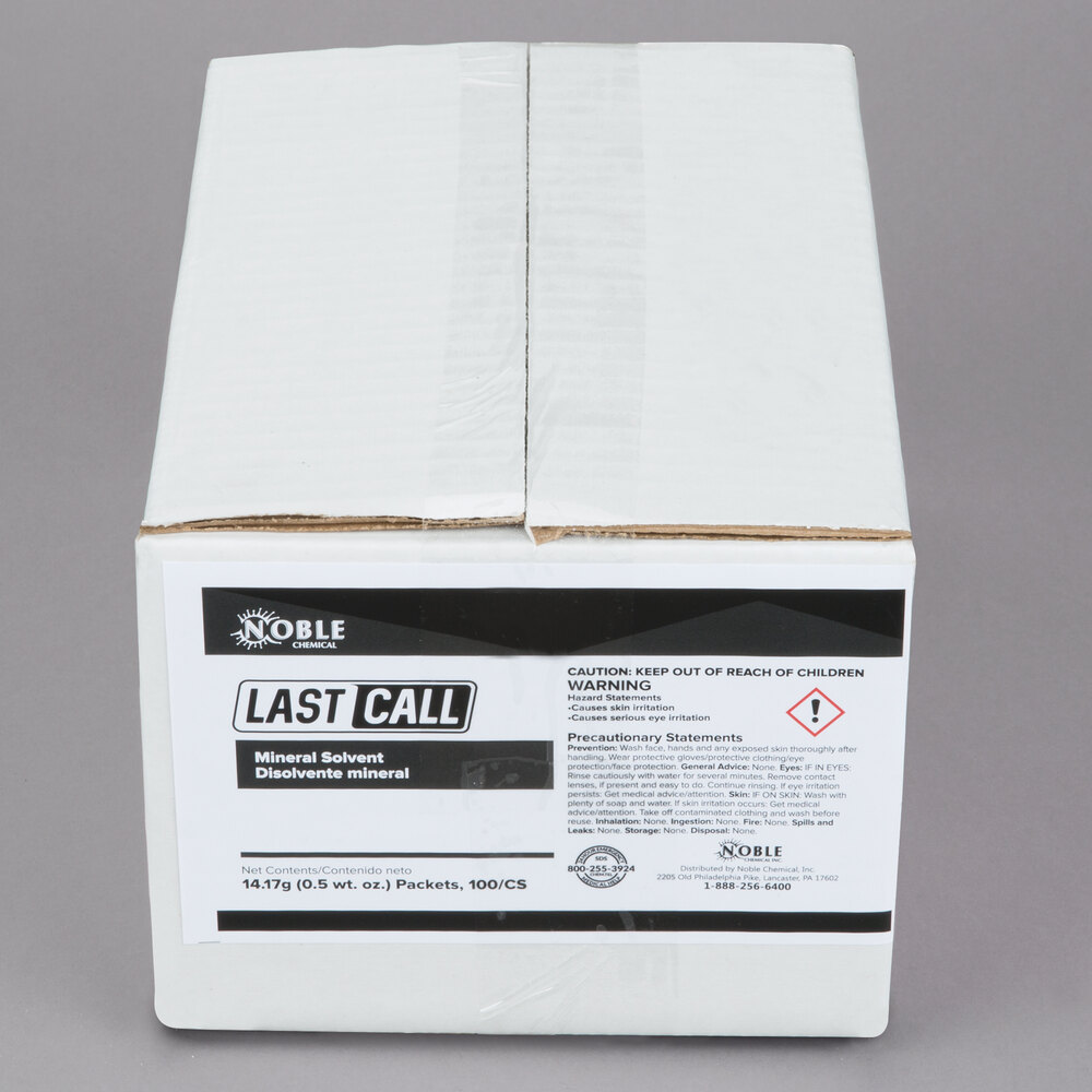 Noble Chemical 0.5 oz. Last Call Mineral Solvent Powdered Bar Glass