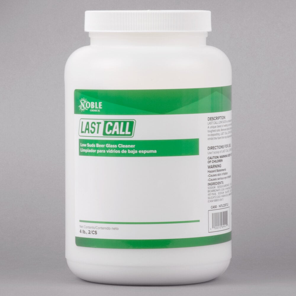 Noble Chemical 4 lb. / 64 oz. Last Call Concentrated Low Suds Powdered