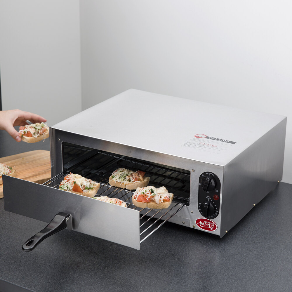 Avantco CPO12TS Stainless Steel Countertop Pizza / Snack Oven with