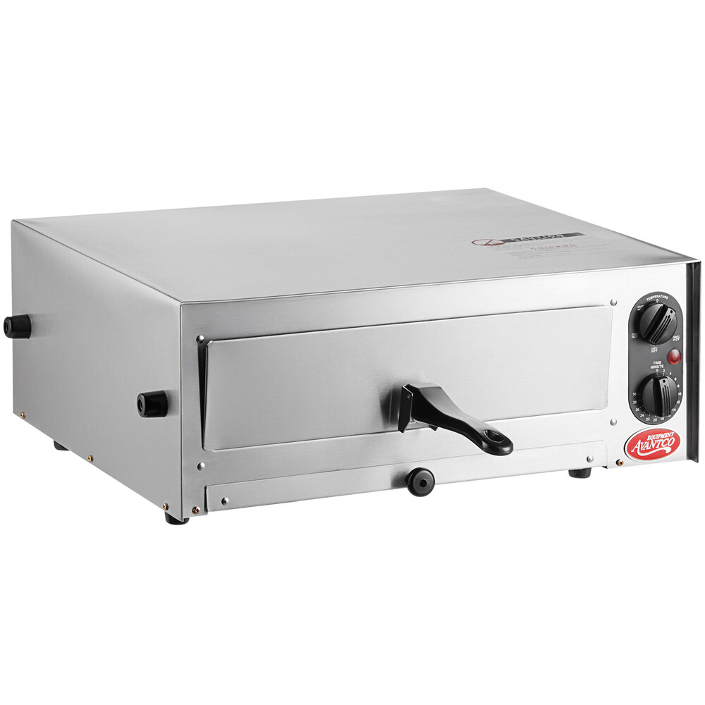 Flikkeren Kiezelsteen Seizoen Avantco CPO12TS Stainless Steel Countertop Pizza / Snack Oven with  Adjustable Thermostatic Control - 120V, 1450W
