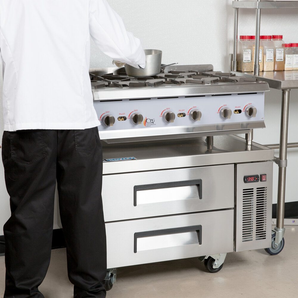 Magic Chef 36 in. Commercial 6-Burner Countertop Gas Hotplate in