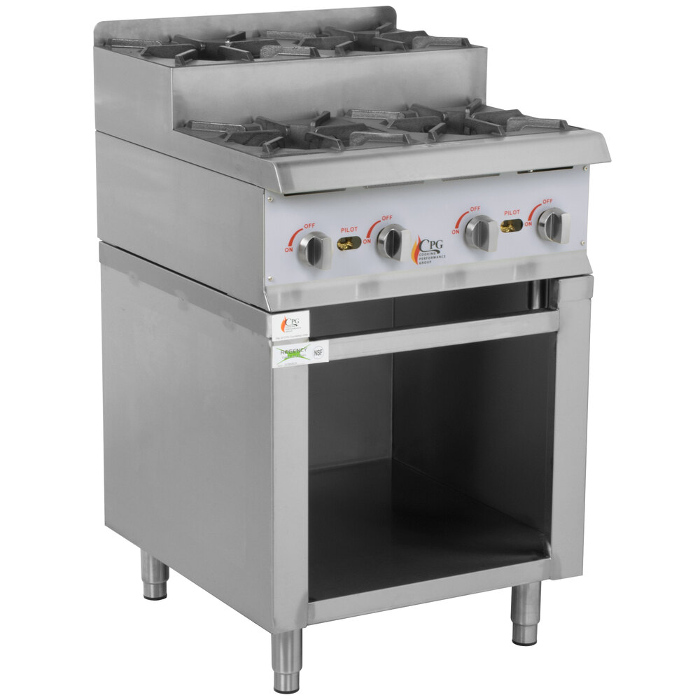 Cooking Performance Group 24RSUSBNL 24" StepUp Gas Range / Hot Plate