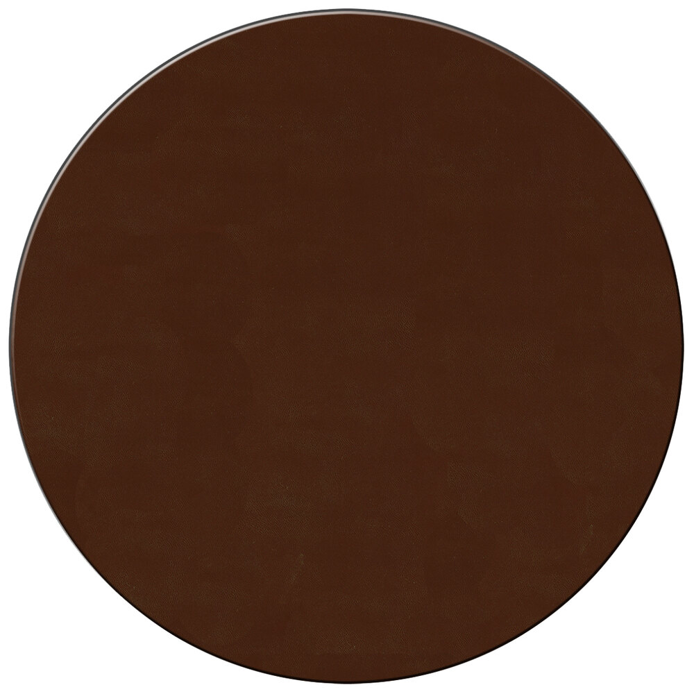 H. Risch, Inc. PLACEMATROUND15BROWN 15" Customizable Brown Vinyl Round