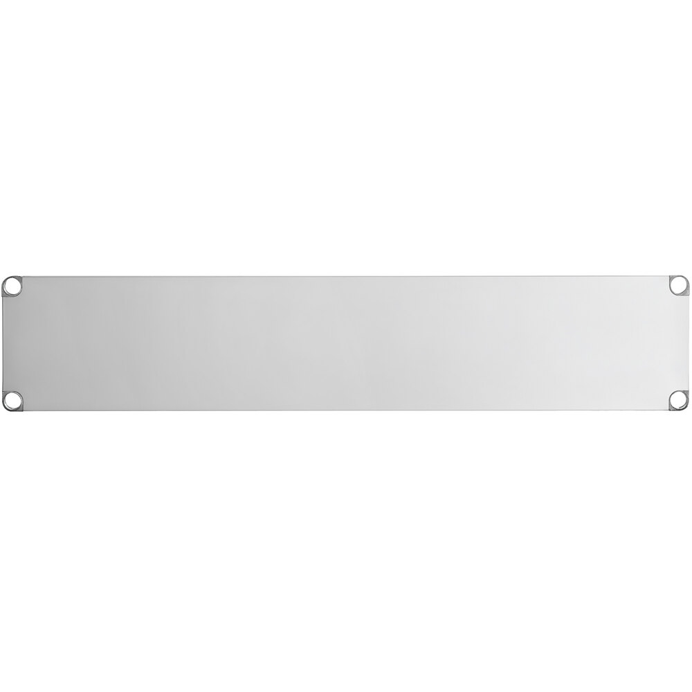 Regency Adjustable Stainless Steel Work Table Undershelf for 18 inch x 72 inch Tables - 18 Gauge