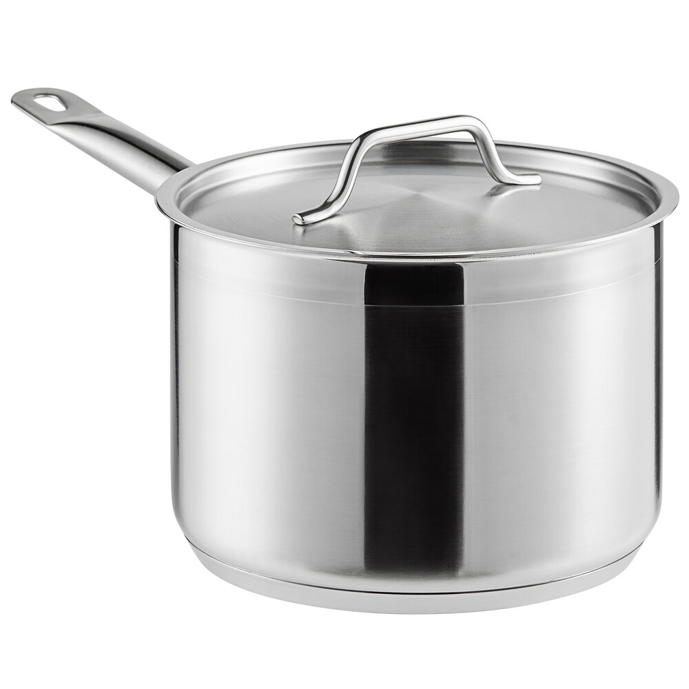 American Kitchen Cookware - 10 Covered Casserole Pan / Stainless Steel