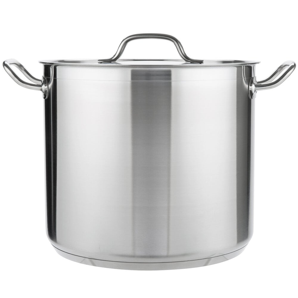 Vigor 20 Qt Stainless Steel Aluminum-Clad Pasta Cooker Combination Stock Pot 