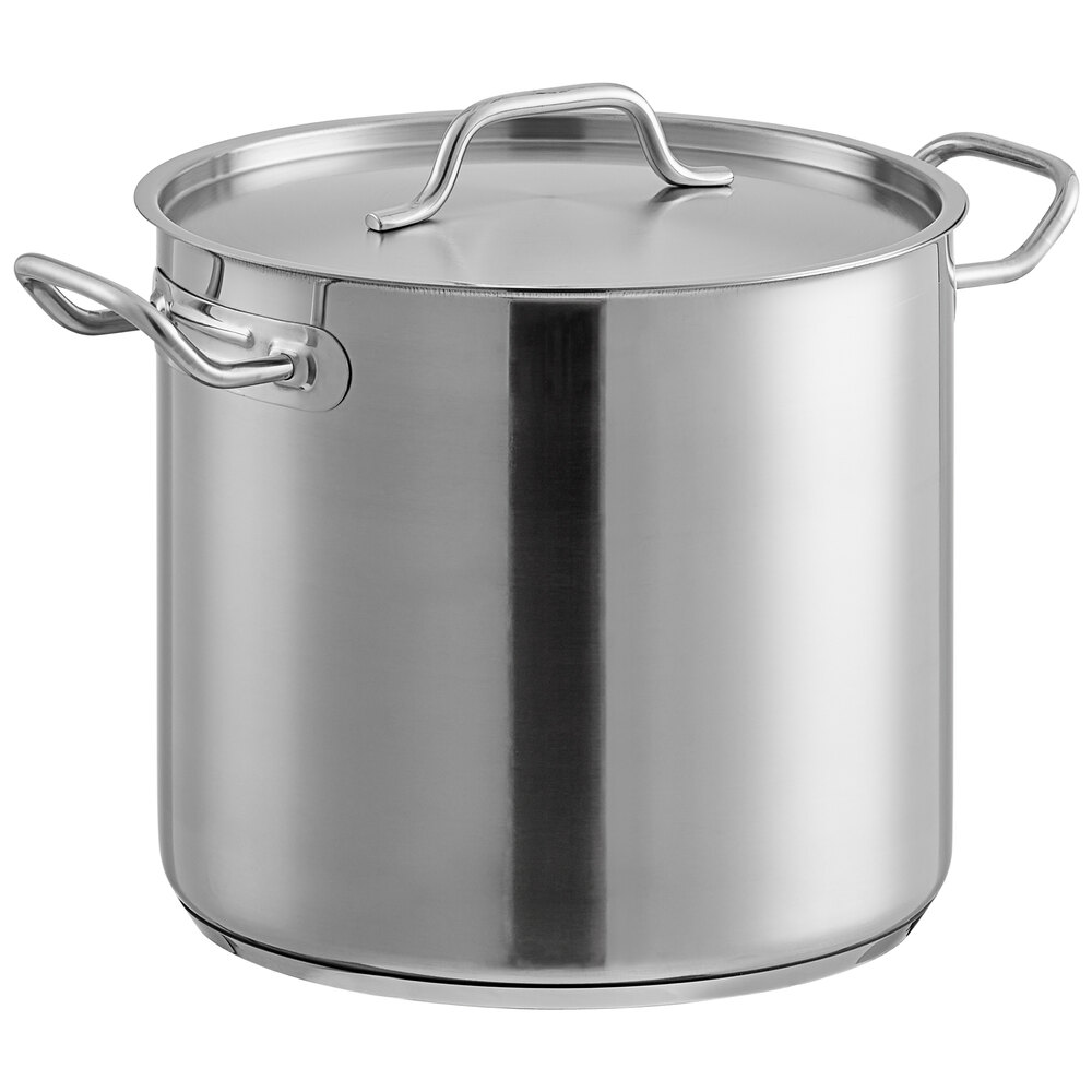 Vigor SS1 Series 16 9/16 Stainless Steel Replacement Lid for 40 Qt. Stock  Pot