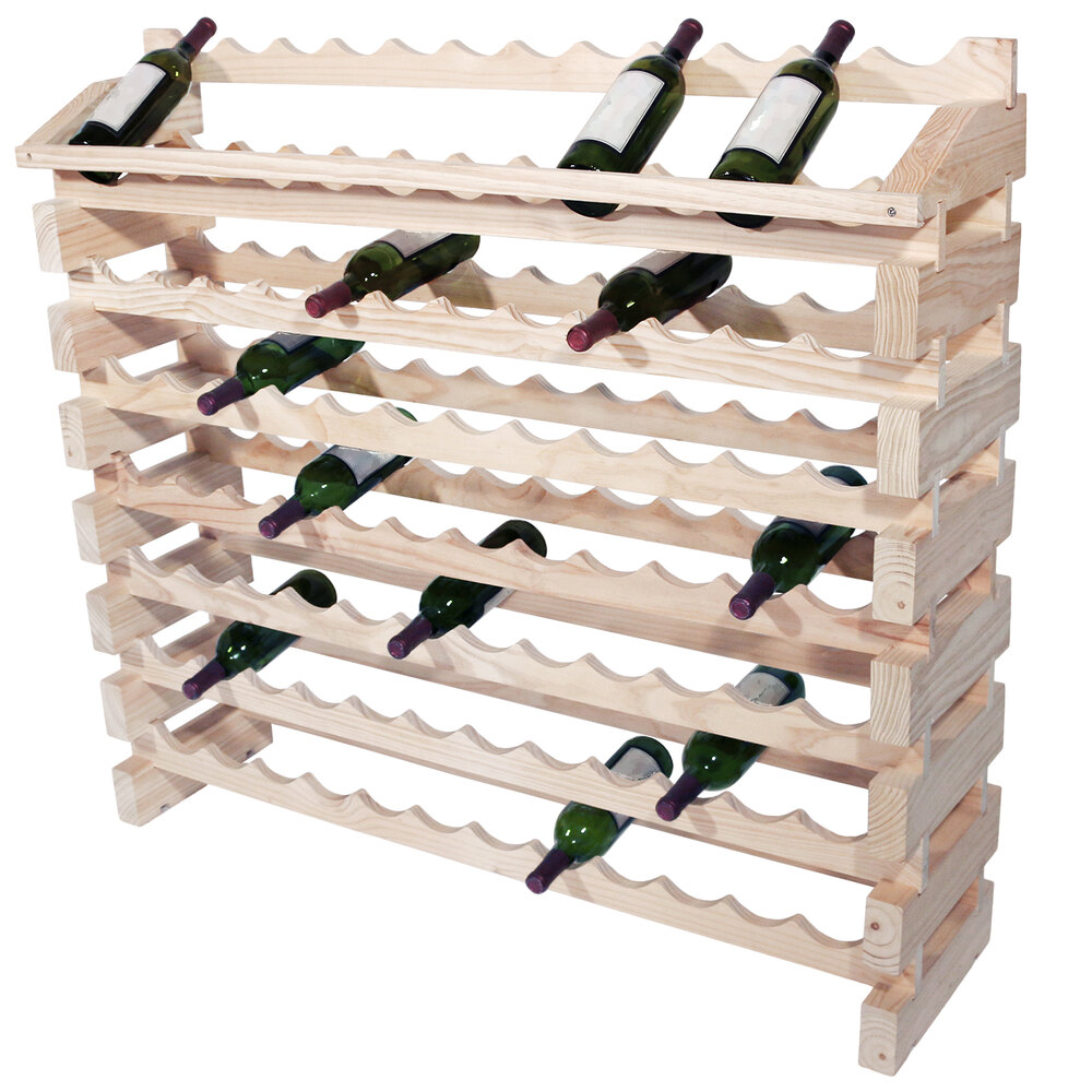 Franmara ED96N Modularack Pro 96 Bottle Natural Wooden Modular Wine