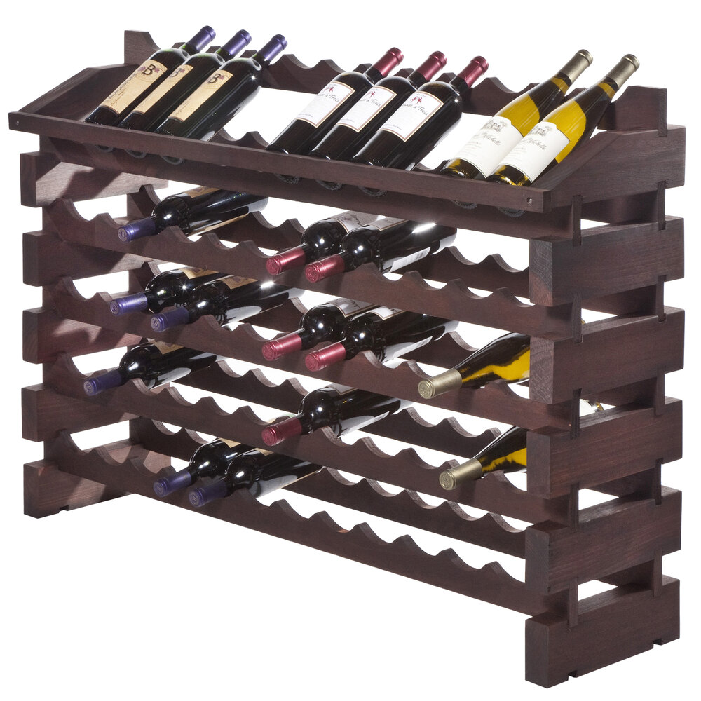 Franmara ED72S Modularack Pro 72 Bottle Stained Wooden Modular Wine