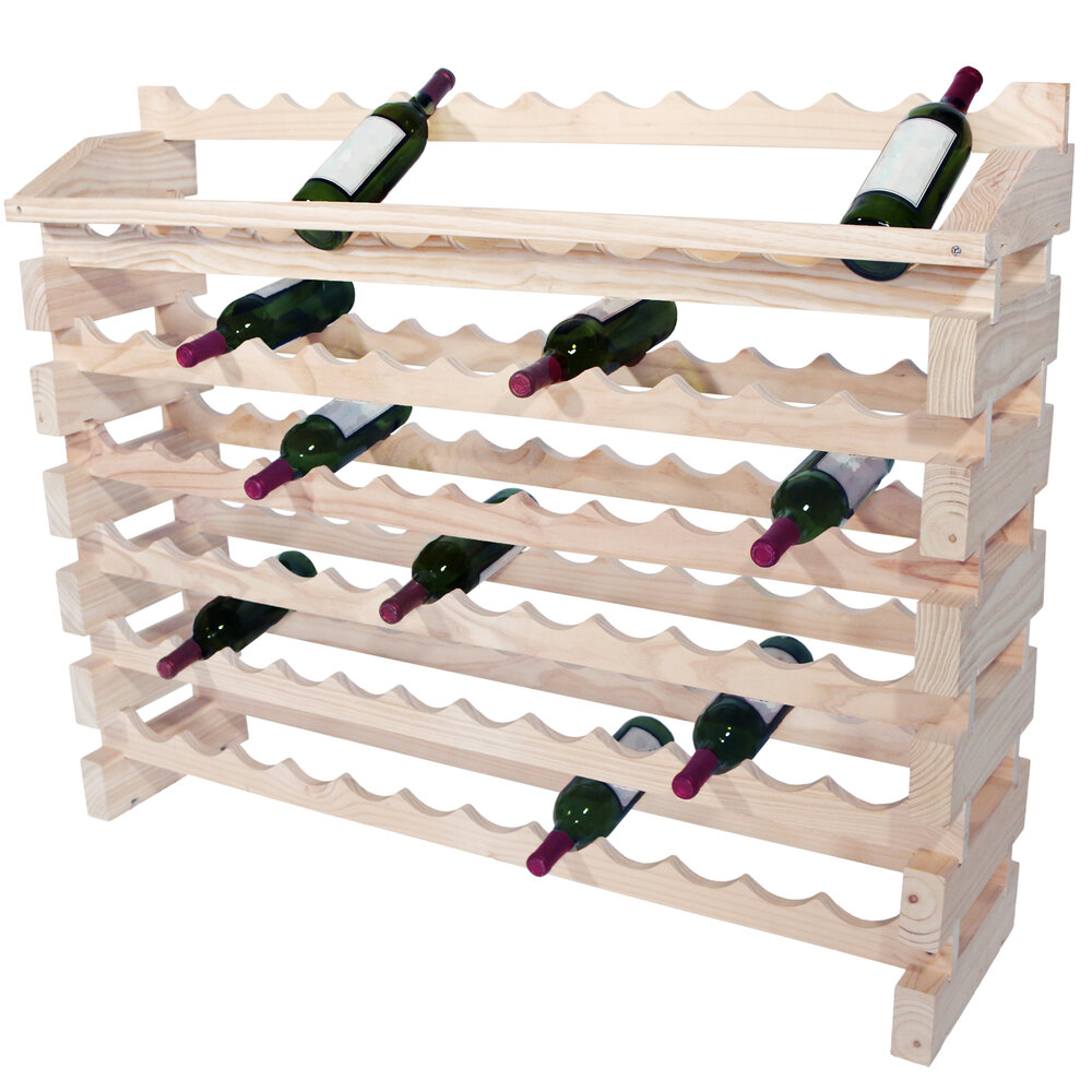 Franmara ED84N Modularack Pro 84 Bottle Natural Wooden Modular Wine