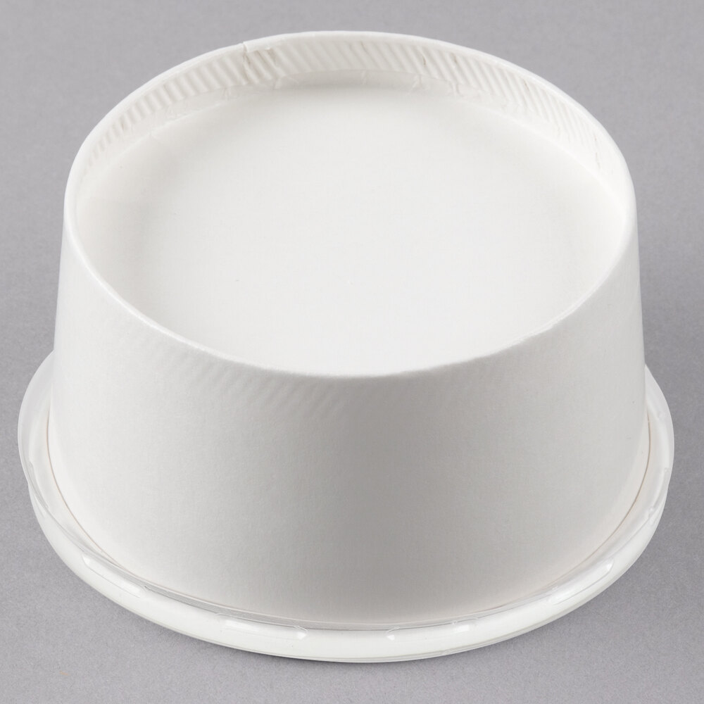 Choice 6 oz. White Double Poly-Coated Paper Food Cup with Vented ...