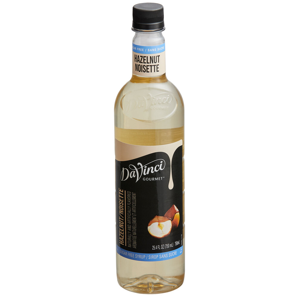 DaVinci Gourmet Sugar Free Hazelnut Flavoring Syrup 750 mL