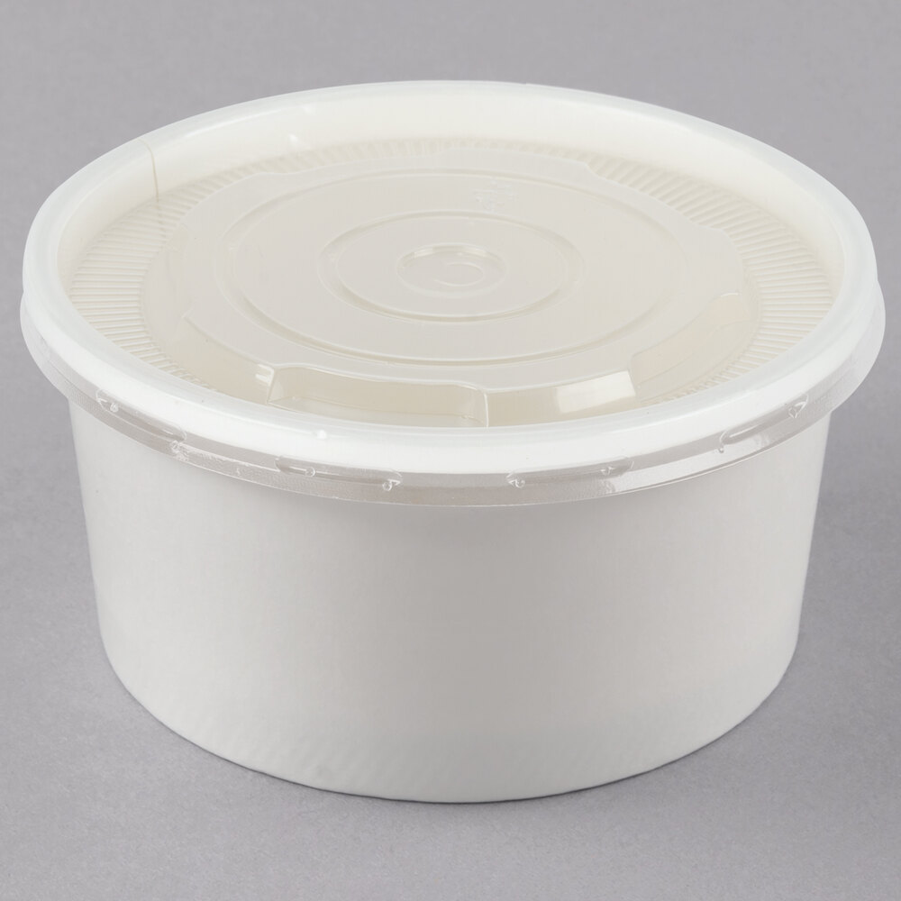 Choice 6 oz. White Double PolyCoated Paper Food Cup with