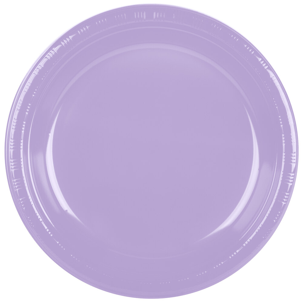 Creative Converting 28193031 10" Luscious Lavender Purple Plastic Plate