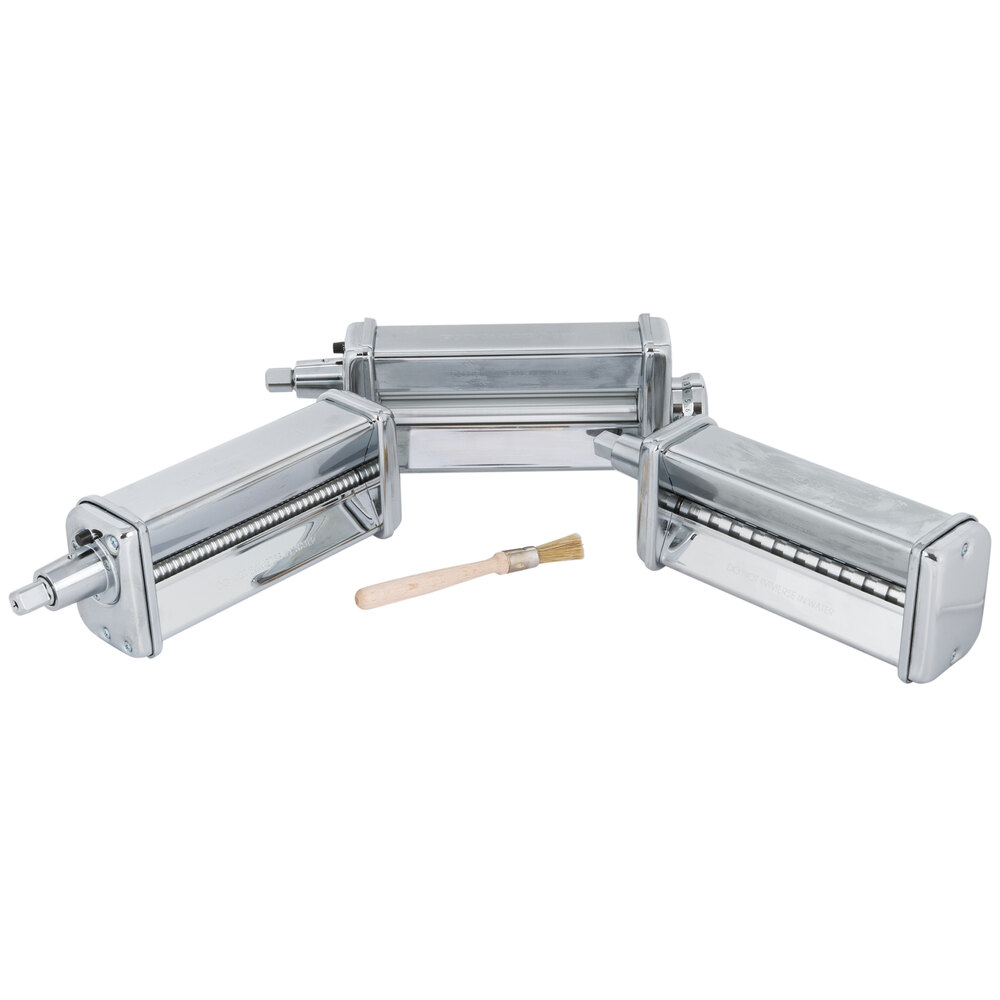 KitchenAid KSMPRA 3-Piece Pasta Roller and Cutter Attachment Set - Stainless Steel