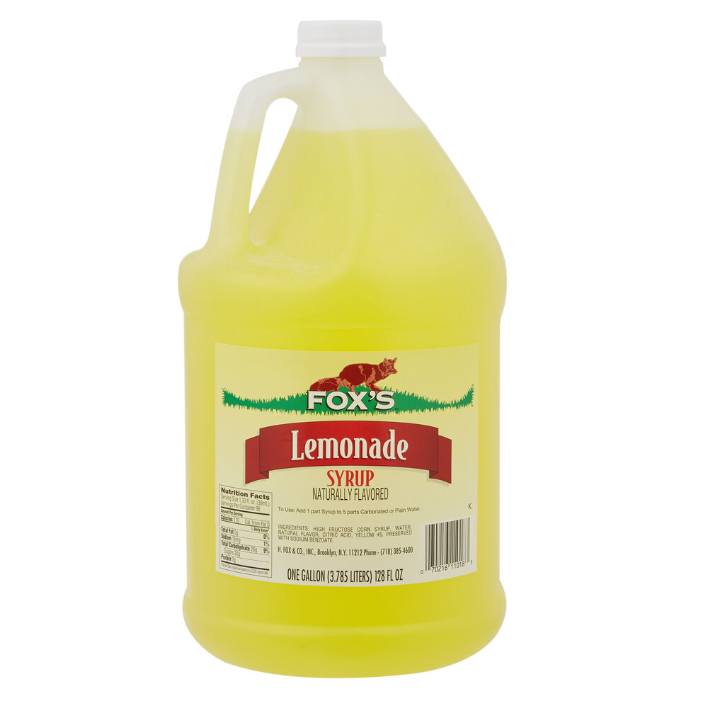 Fox's Lemonade Concentrate 1 Gallon