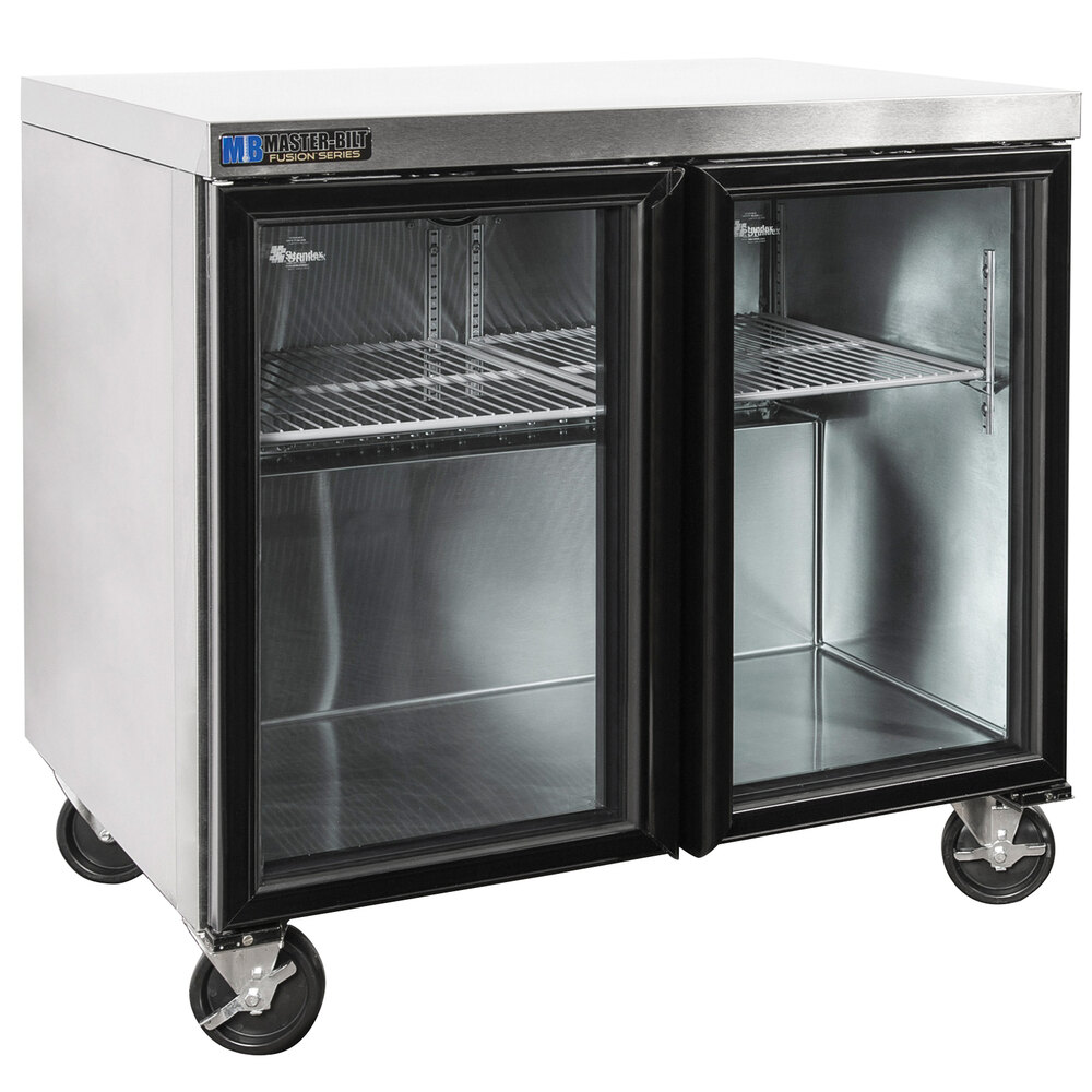 MasterBilt MBURG36A 36" Fusion Undercounter Refrigerator with Glass Door