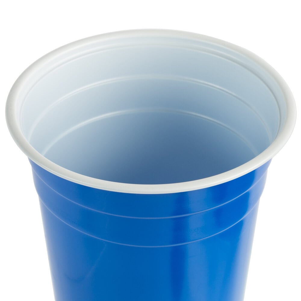 Choice 16 oz. Blue Plastic Cup - 1000/Case