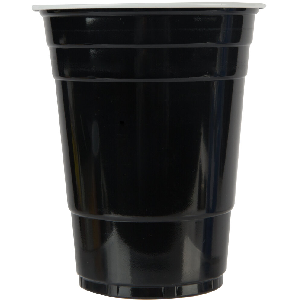 Choice 16 oz. Black Plastic Cup 50/Pack