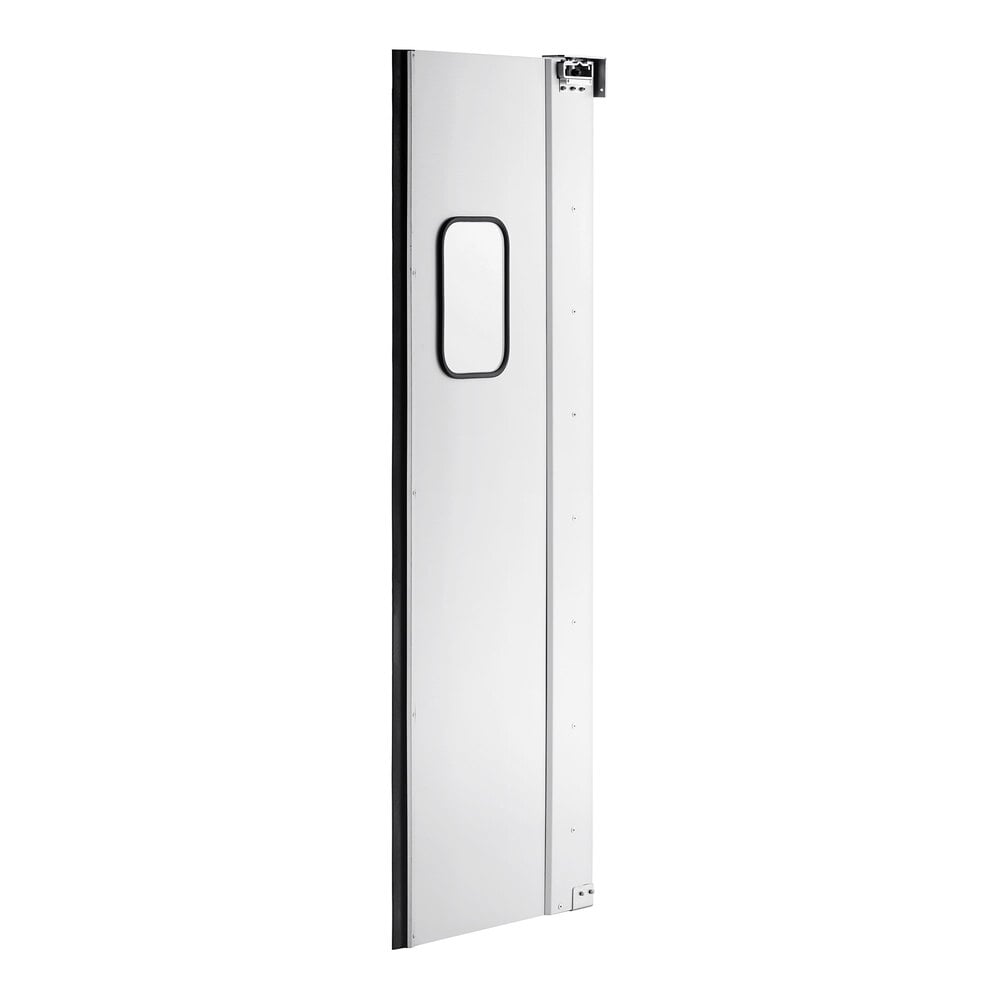 Regency Single Aluminum Swinging Traffic Door with 9 inch x 14 inch Window - 30 inch x 84 inch Door Opening