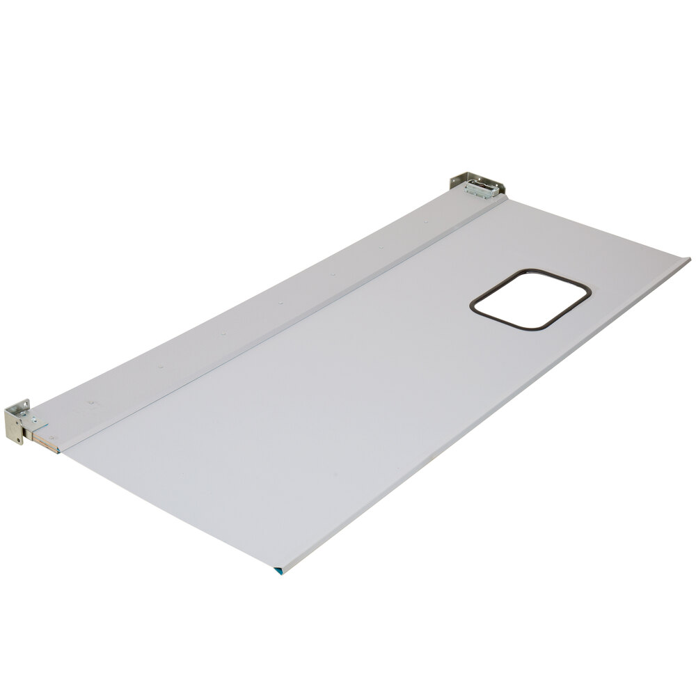 Regency Single Aluminum Swinging Traffic Door with 9" x 14" Window 36