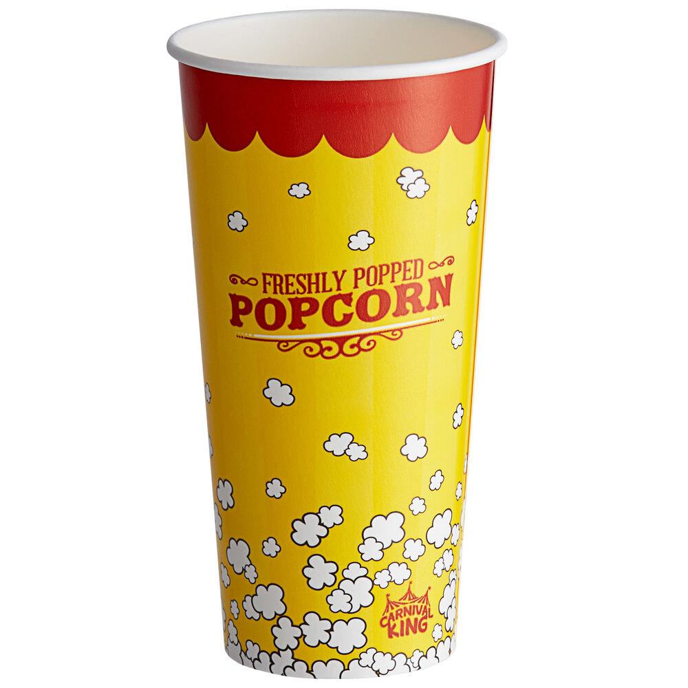 Carnival King 24 oz. Popcorn Cup - 1000/Case